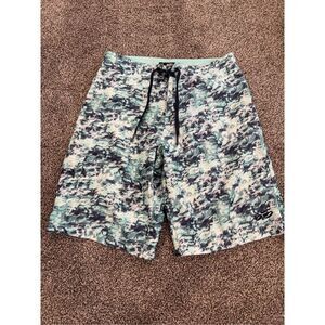 Nike 6.0 Youth Board Shorts Swim Trunks Size 14 Blue Camo